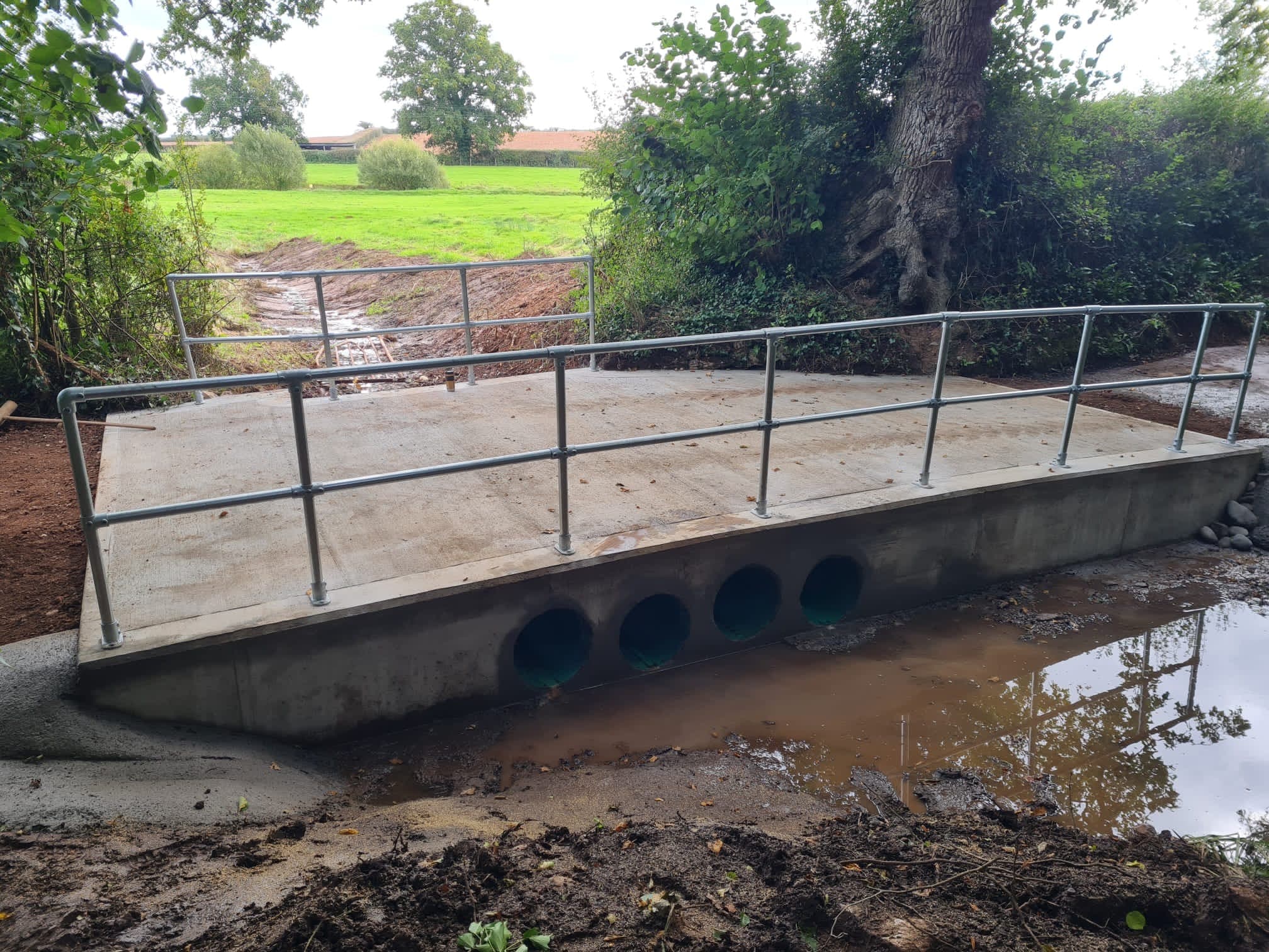 Civil engineering culvert construction