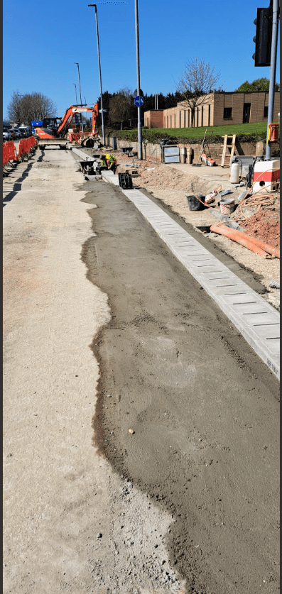 Quality kerb installation
