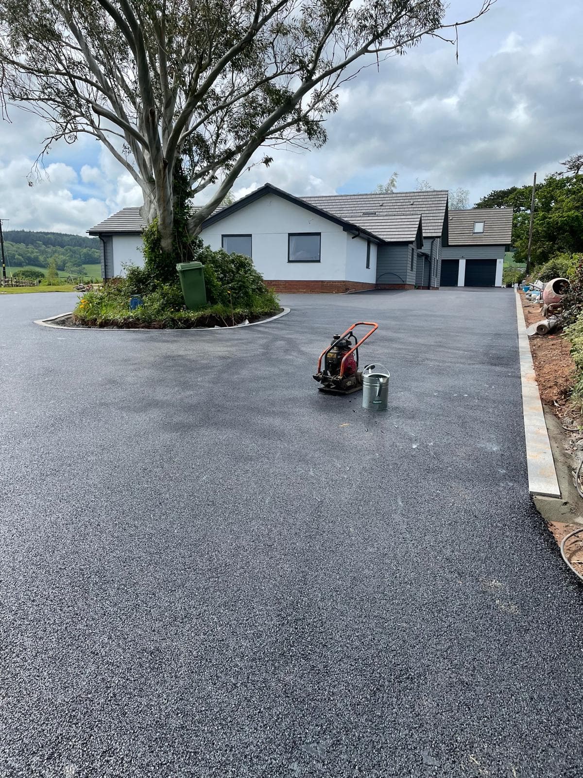 Modern driveway installation