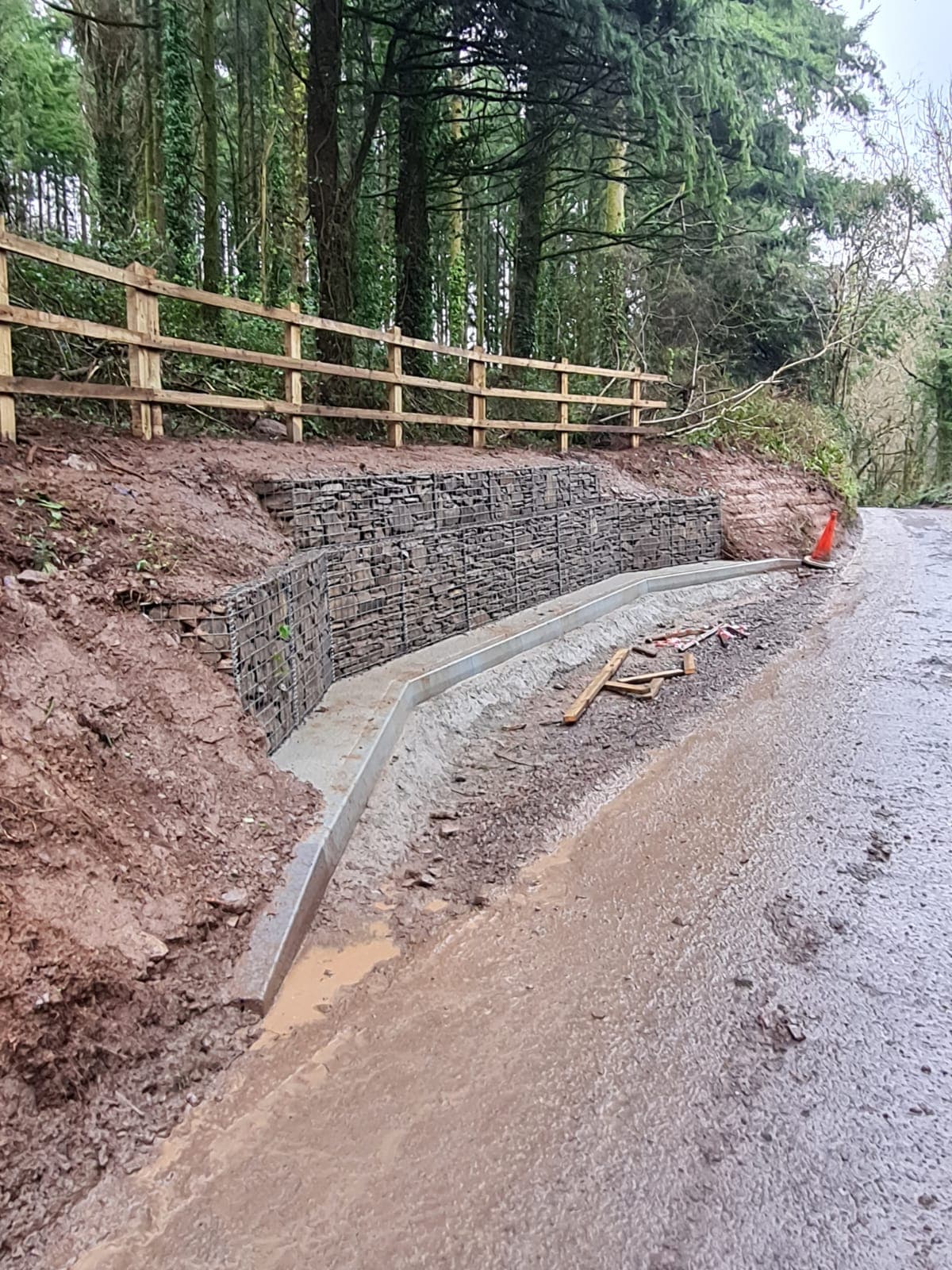 Gabion installation process