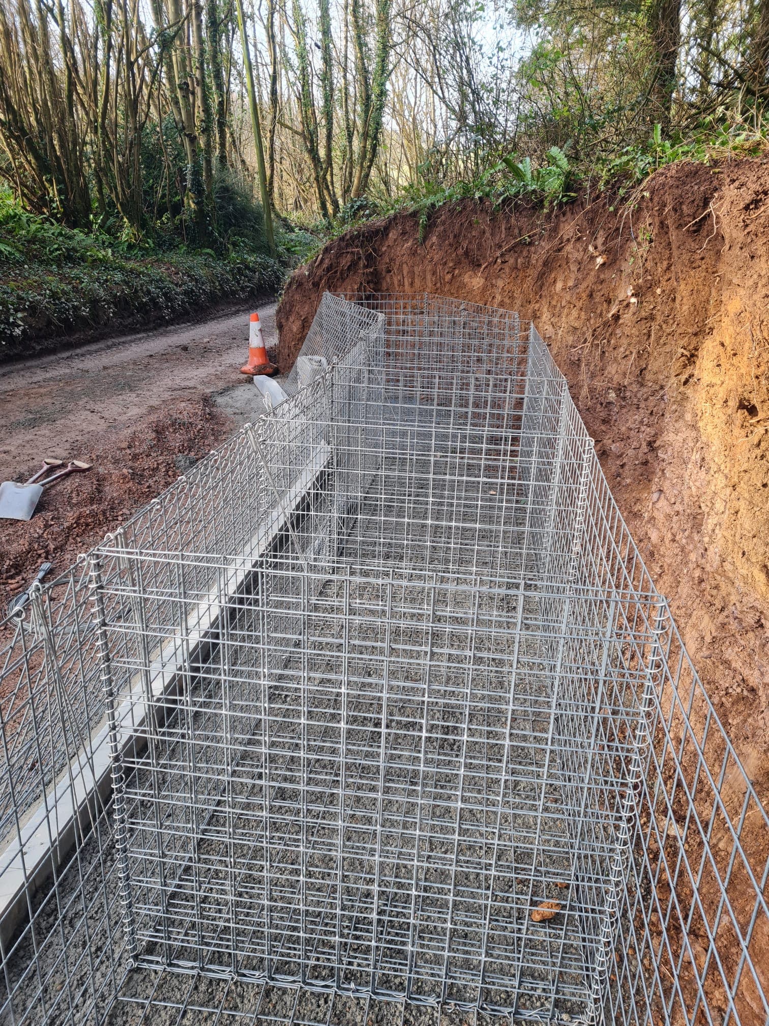 Gabion basket detail