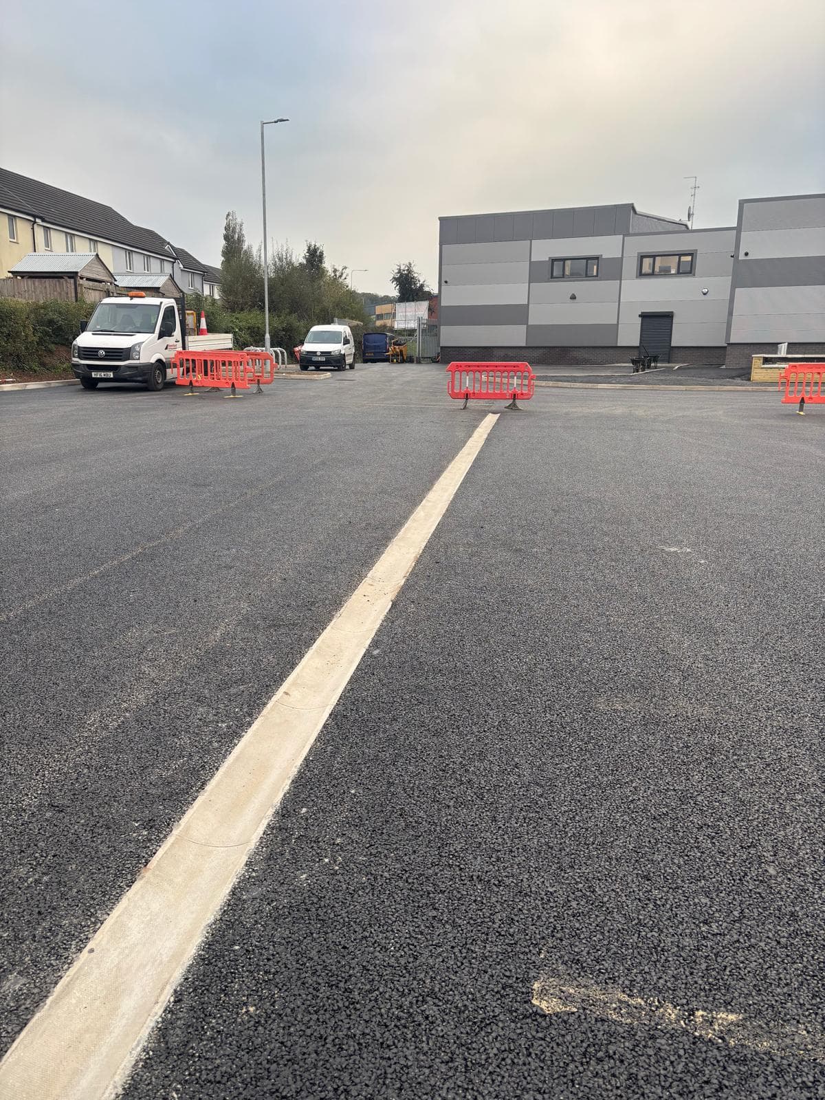 Commercial car park line marking Devon