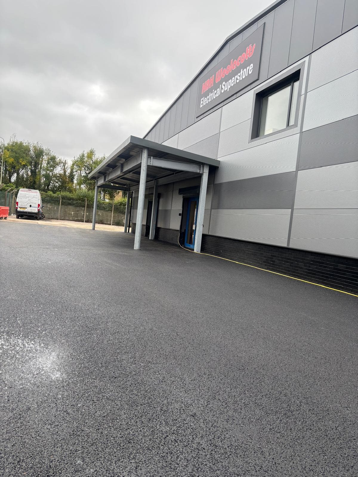 Warehouse tarmac surfacing line marking Devon
