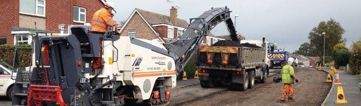 Highway resurfacing project