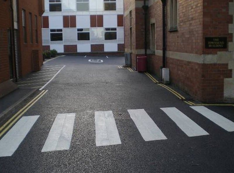 School tarmac line marking