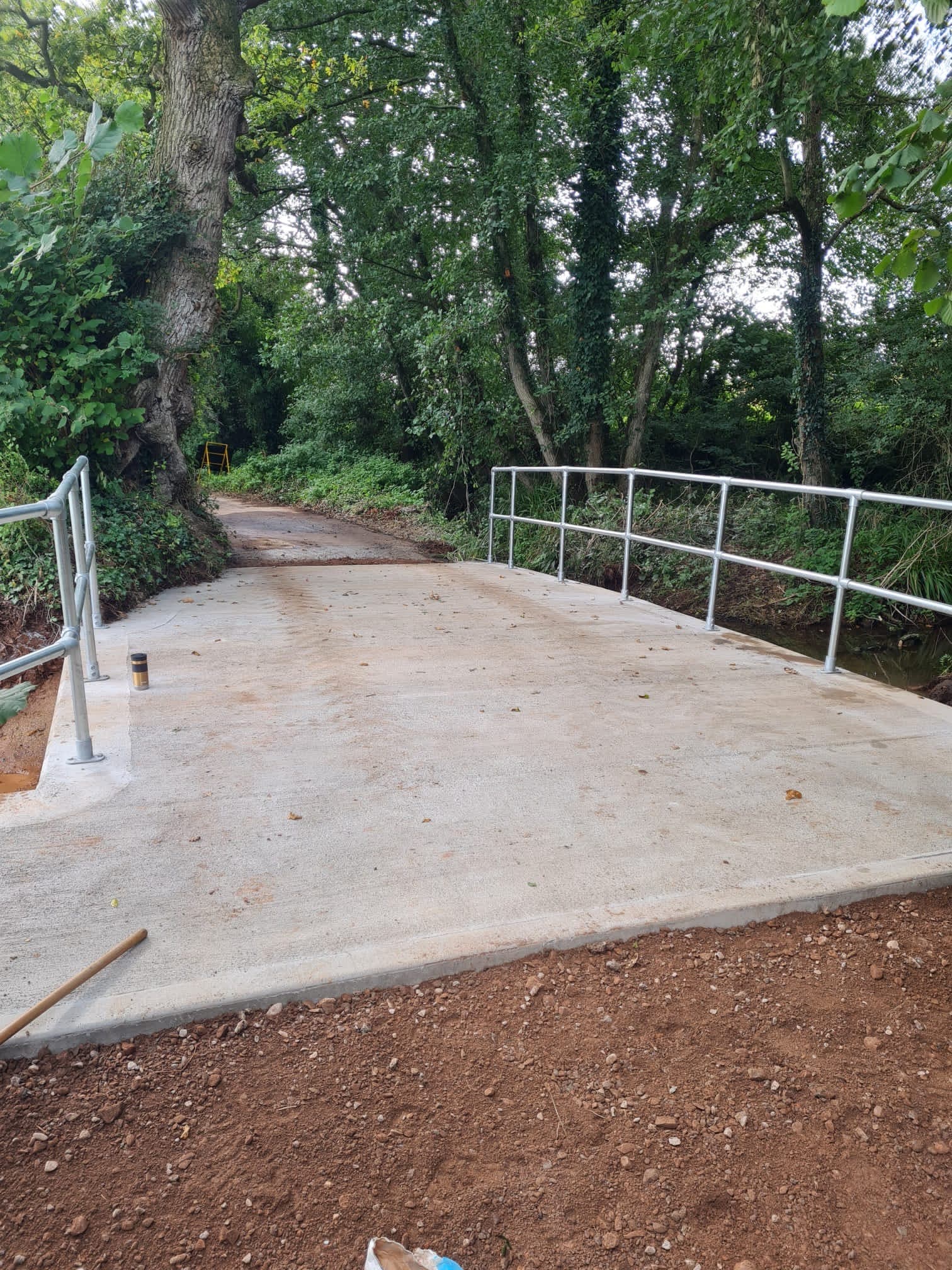 Completed water works
